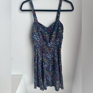 Old Navy Navy Floral Dress